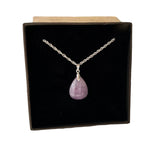 Collier en lépidolite