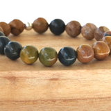 Bracelet Jaspe Océan 10 mm