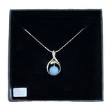 Pendentif "aigue marine"