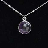 Collier" amé facetté "