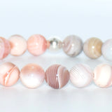Bracelet d'agate rose