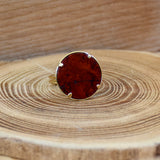 Bague " sertia jaspe rouge "