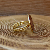 Bague " sertia jaspe rouge "