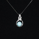 Pendentif malia en aigue marine