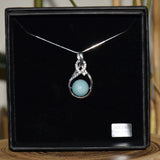 Pendentif malia en aigue marine