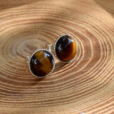 Boucles d'oreilles Kyla oeil de tigre