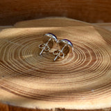 Boucles d’oreilles améthyste plate