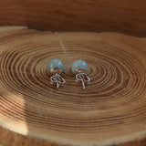 Boucles d'oreilles jade " 8 mm"