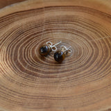 Boucles d'oreilles oeil de tigre "6mm"