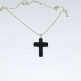 Collier " croix agate "