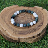 Bracelet en jaspe kambala et howlite
