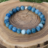 Bracelet apatite bleu