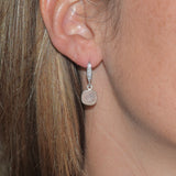 Boucles d'oreilles quartz rose Lina