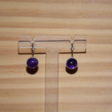 Boucles d'oreilles améthyste en argent