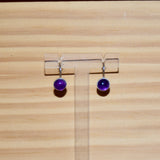 Boucles d'oreilles améthyste en argent