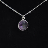 Collier" amé facetté "