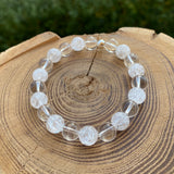 Bracelet en cristal de roche mélangé