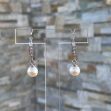 Boucles d'oreilles perle d'eau douce