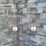 Boucles d'oreilles perle d'eau douce