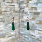 Boucles d'oreilles malachite