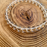 Bracelet cristal de roche 6mm
