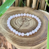 Bracelet Quartz rose 6 mm AA