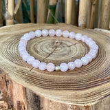 Bracelet Quartz rose 6 mm AA