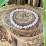 Bracelet Quartz rose 6 mm AA