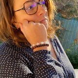 Bracelet en cristal de roche mélangé