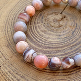 Bracelet d'agate rose