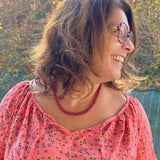 Collier en cornaline chauffée