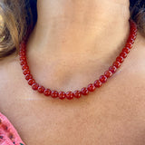 Collier en cornaline chauffée