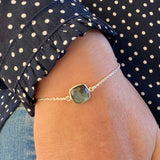 Bracelet en argent labradorite