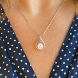 Pendentif " quartz rose "