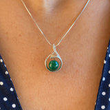 Pendentif avec malachite