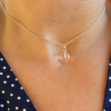 Ras de cou en cristal de roche " 8 mm "