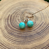 Boucles d'oreilles amazonite 8mm