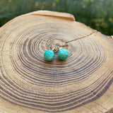 Boucles d'oreilles amazonite 8mm