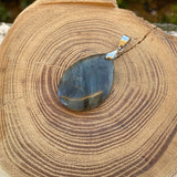 Collier en argent 925/1000 avec labradorite