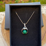 Pendentif avec malachite