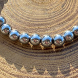 Bracelet d'hématite argenté