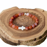 Bracelet d'agate feu