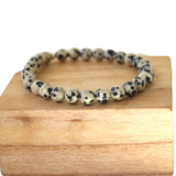 Bracelet Jaspe dalmatien