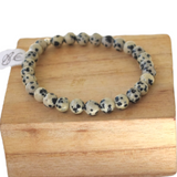 Bracelet Jaspe dalmatien