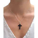 Collier " croix agate "