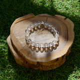 Bracelet en cristal de roche faceté