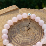Bracelet en quartz rose