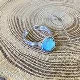 Bague argent chrysocolle