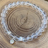 Bracelet Cristal de roche facetté amour