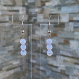 Boucles d’oreilles en calcédoine